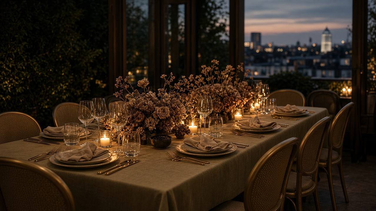 A wedding dinner